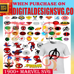 1900 marvel mega bundle svg, superhero friends svg bundle cut file, avenger svg cut file