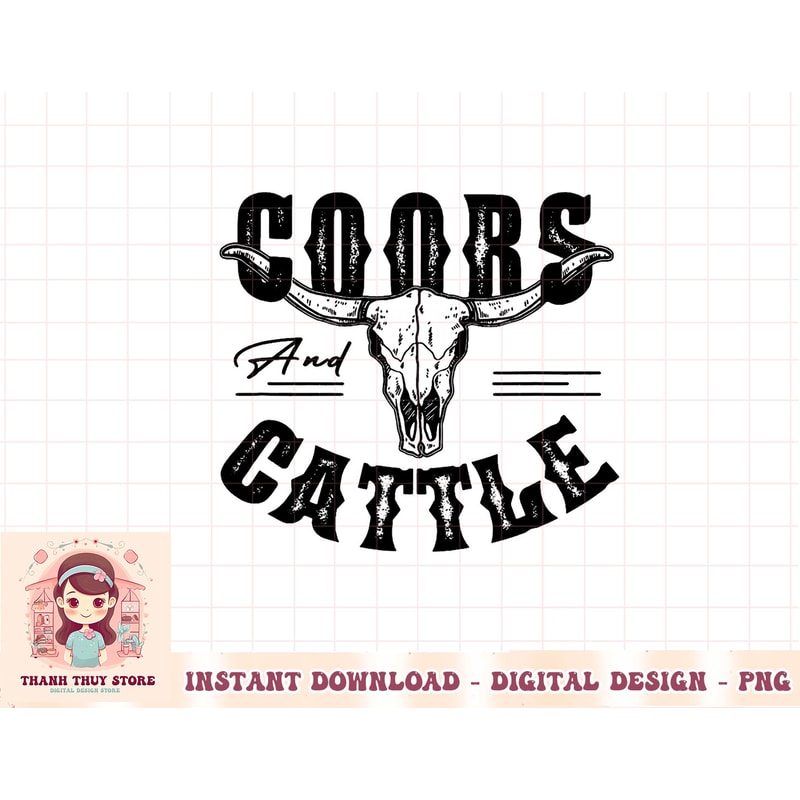 Coors And Cattle Rodeo Western Cowboy T-Shirt copy.jpg