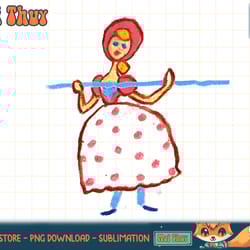 disney pixar toy story bo peep crayon drawing t-shirt copy png