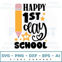 doodle happy first day of school svg digital design, school svg , teachers svg, kids, students, fun bubble letters