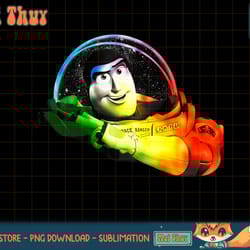 disney pixar toy story rainbow gradient buzz lightyear t-shirt copy png