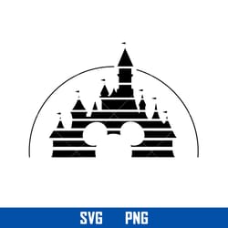 mickey castle svg, mickey mouse svg, disney svg, png digital file