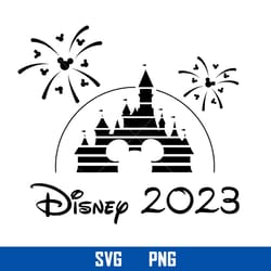disney 2023 svg, mickey ears castle svg, disney svg, png digital file