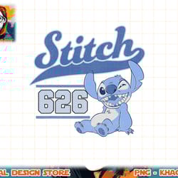 disney lilo & stitch 626 stitch day collegiate png