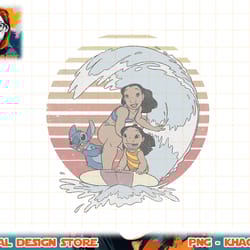 disney lilo & stitch 626 stitch day group shot surf png