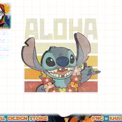 disney lilo & stitch aloha color gradient png