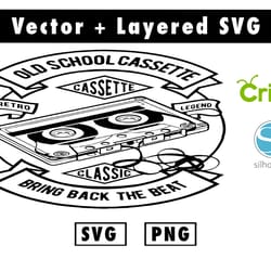 cassette svg & png files for cricut machine , anime svg , manga svg , goku svg