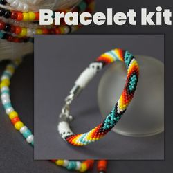 Hand Bracelet DIY Bead Crochet Kit - Ethnic Style Jewelry Making