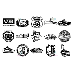 vans bundle svg, vans svg, vans logo svg, vans hippie svg, brand logo svg, instant download