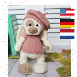 crochet dog pattern - crochet amigurumi pattern - crochet animal toy - crochet dog toy - crochet pattern in english / d