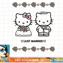 hello kitty and dear daniel just married tee shirt copy png