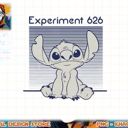 disney lilo & stitch experiment 626 line portrait t-shirt copy png