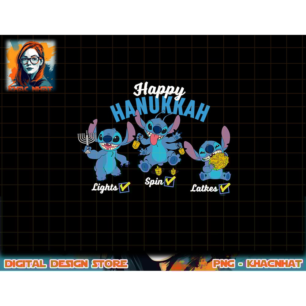 Disney Lilo & Stitch Happy Hanukkah T-Shirt copy.jpg