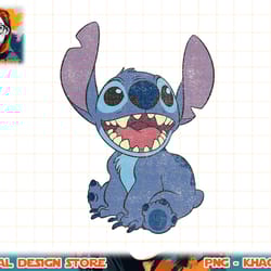 disney lilo & stitch happy stitch portrait t-shirt copy png