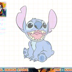 disney lilo & stitch happy stitch vintage portrait t-shirt copy png