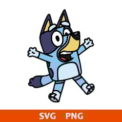 jumping bluey svg, bluey dog svg, bluey svg, cartoon svg, png digital file