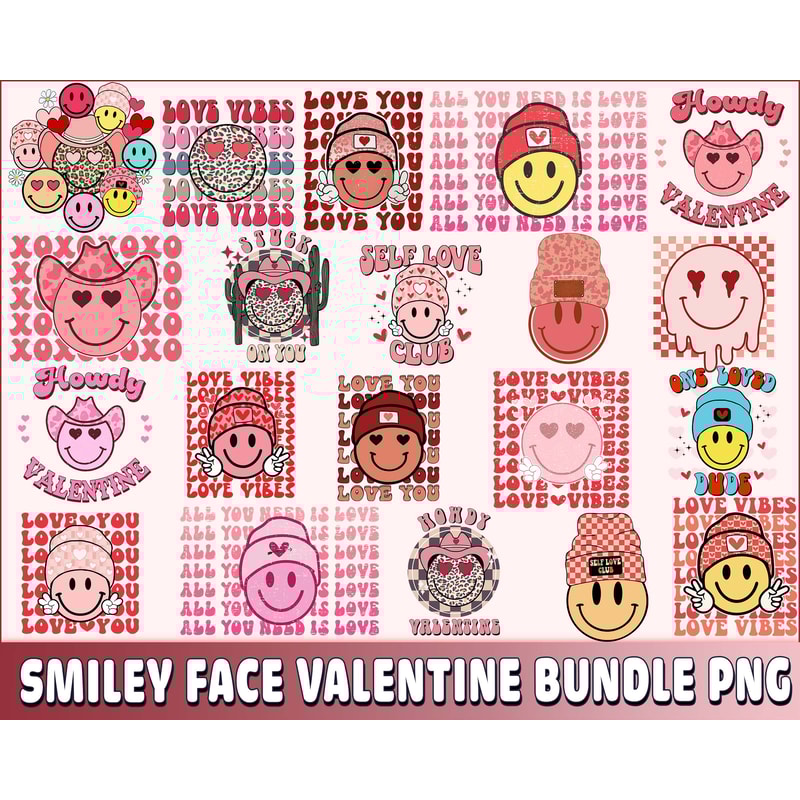Smiley Face valentine bundle PNG.jpg