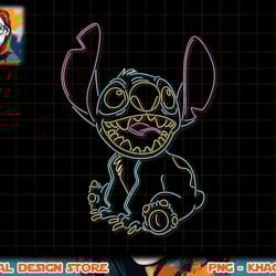 disney lilo & stitch neon stitch outline t-shirt.pngdisney lilo & stitch neon stitch outline t-shirt copy png