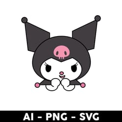 kuromi svg, hello kitty svg, sanrio characters svg, cartoon svg - digital file