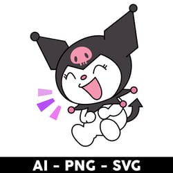 kuromi svg, kuromi funny svg, hello kitty svg, sanrio characters svg, cartoon svg - digital file