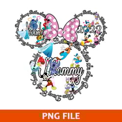 november 2022 mommy mouse png, disney family vacation png, disney png digital file