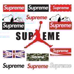 supreme logo bundle svg, supreme svg, supreme logo svg, brand logo svg, instant download