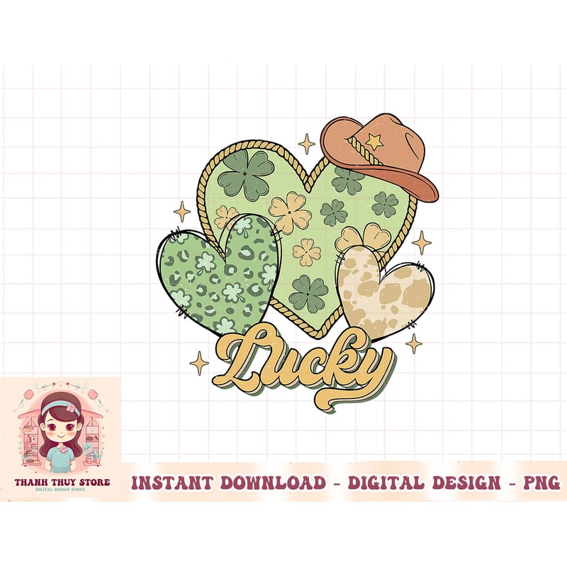 Retro Western Howdy Go Lucky St Patricks Day Women Men Kids T-Shirt copy.jpg