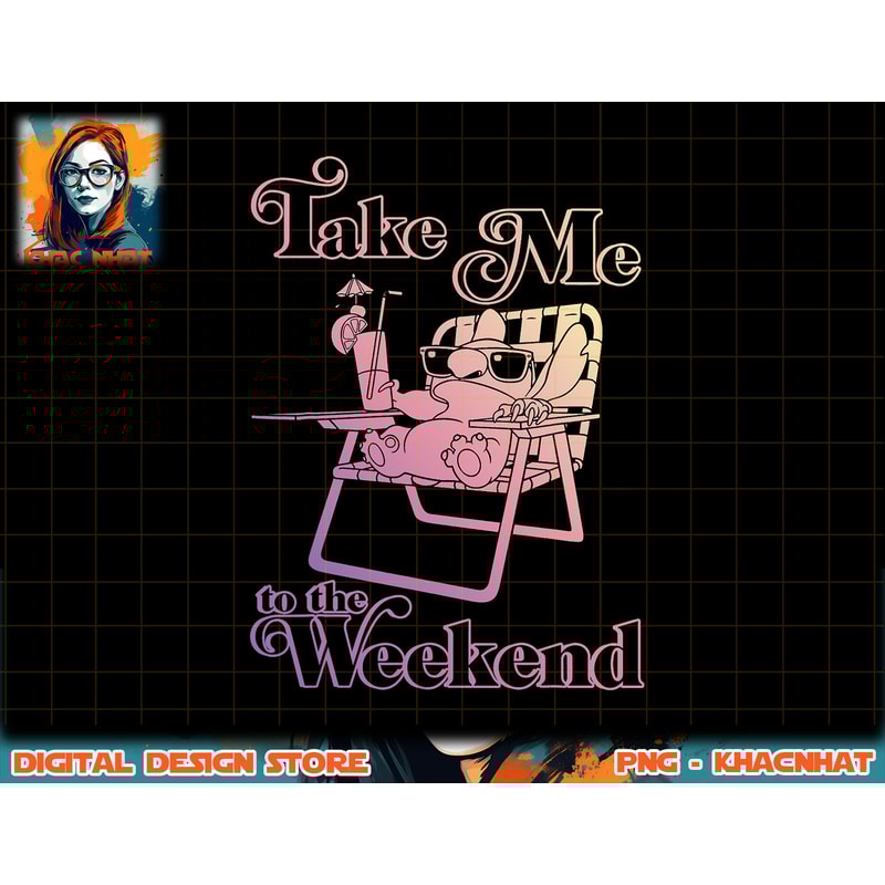 Disney Lilo & Stitch Take Me To The Weekend T-Shirt copy.jpg