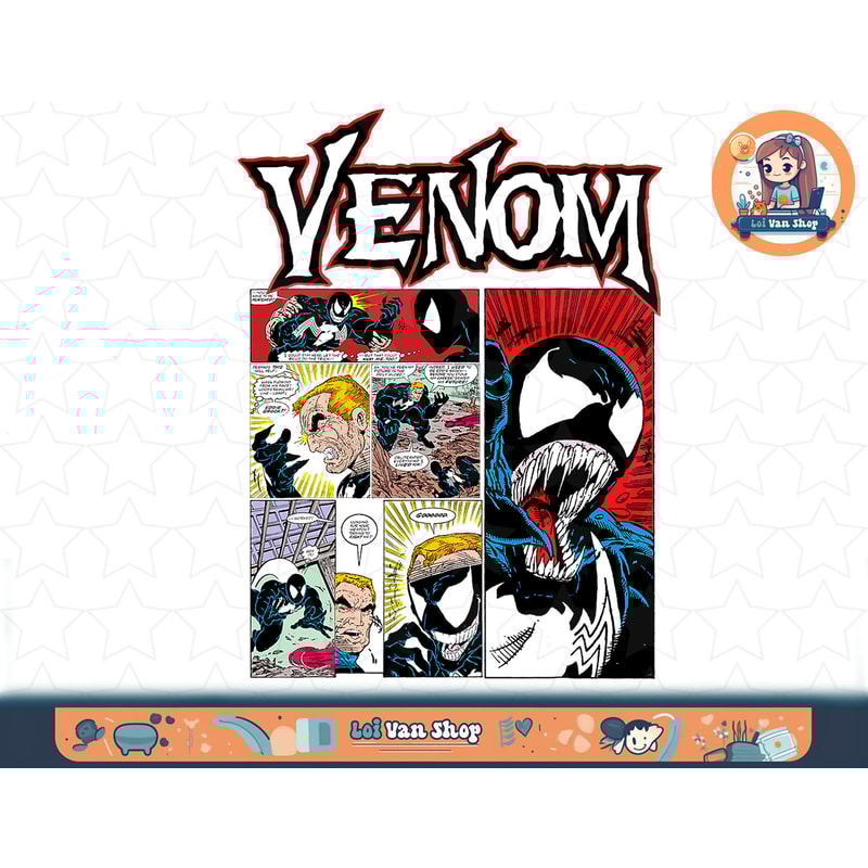 Marvel Venom Classic Retro Comic Panel Art Intro T-Shirt T-Shirt copy.jpg