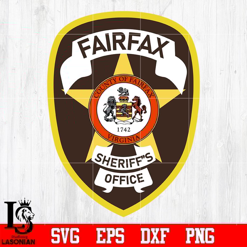 Badge Fairfax Sheriffs Office svg eps dxf png file.jpg