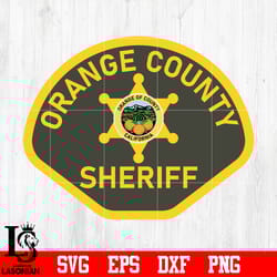 badge orange county california sheriff svg eps dxf png file, digital download