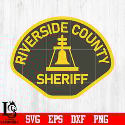 badge riverside county sheriff svg eps dxf png file, digital download