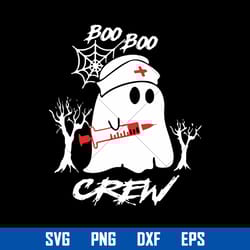 boo boo crew svg, halloween ghost svg, halloween svg, png dxf eps digital file