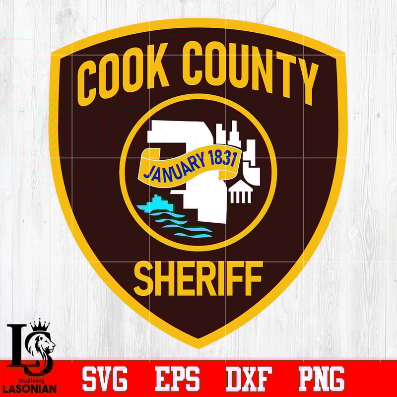Badge Cook County Sheriff svg eps dxf png file.jpg