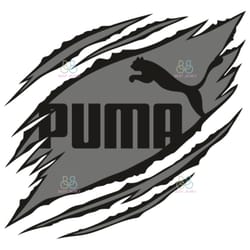 ripped puma logo svg, puma logo svg, ripped logo svg, brand logo svg, instant download