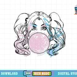 dc comics batman harley quinn crayon outline t-shirt copy png