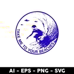 alien surf svg, surf waves fun hawaiian sea ocean surfboard svg, alien svg, png dxf eps file - digital file