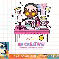 toca life x hello kitty & friends be creative! t-shirt.pngtoca life x hello kitty & friends be creative! t-shirt copy pn