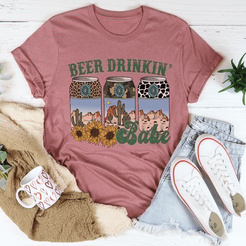 Beer Drinking Babe Tee