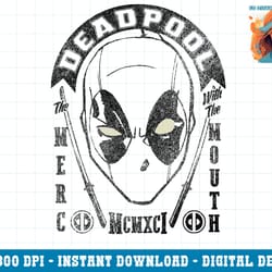 marvel deadpool merc with the mouth 1991 vintage big face png, sublimation.pngmarvel deadpool merc with the mouth 1991 v