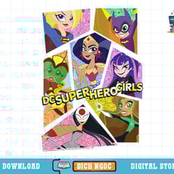 kids dc comics super hero girls group collage t-shirt copy png