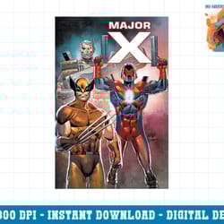 marvel major x union with cable comic book cover png, sublimation copy