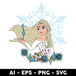 frozen elsa princess svg, frozen elsa svg, disney svg, princess svg, png dxf eps file - digital file