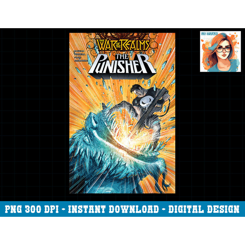 Marvel The Punisher Avenger Of Midgard Comic Book Cover png, sublimation copy.jpg
