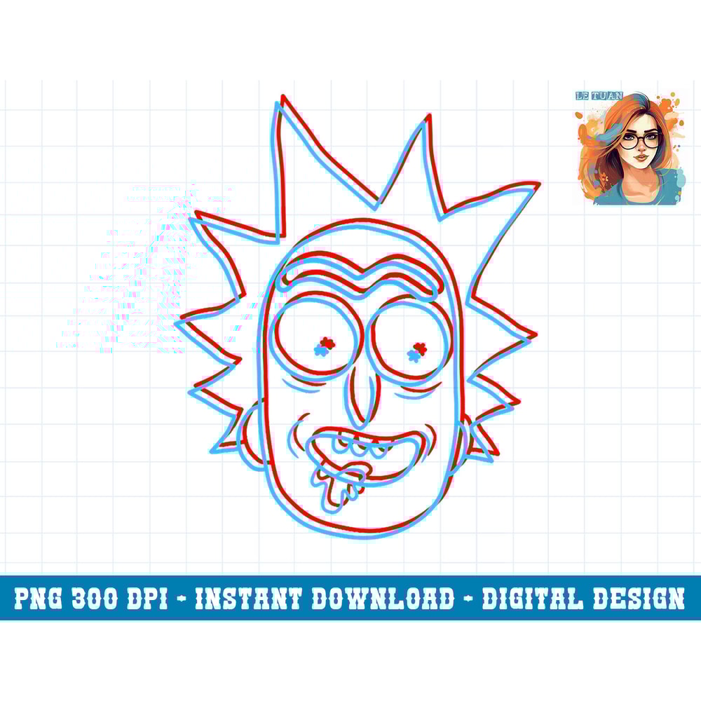 Rick and Morty 3D Rick Sanchez png, sublimation copy.jpg
