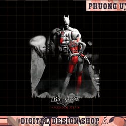 batman arkham city harley quinn and bats png, sublimate