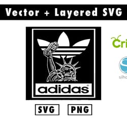adidas svg & png files for cricut machine , anime svg , manga svg , goku svg