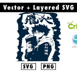 haikyuu svg & png files for cricut machine , anime svg , manga svg , goku svg