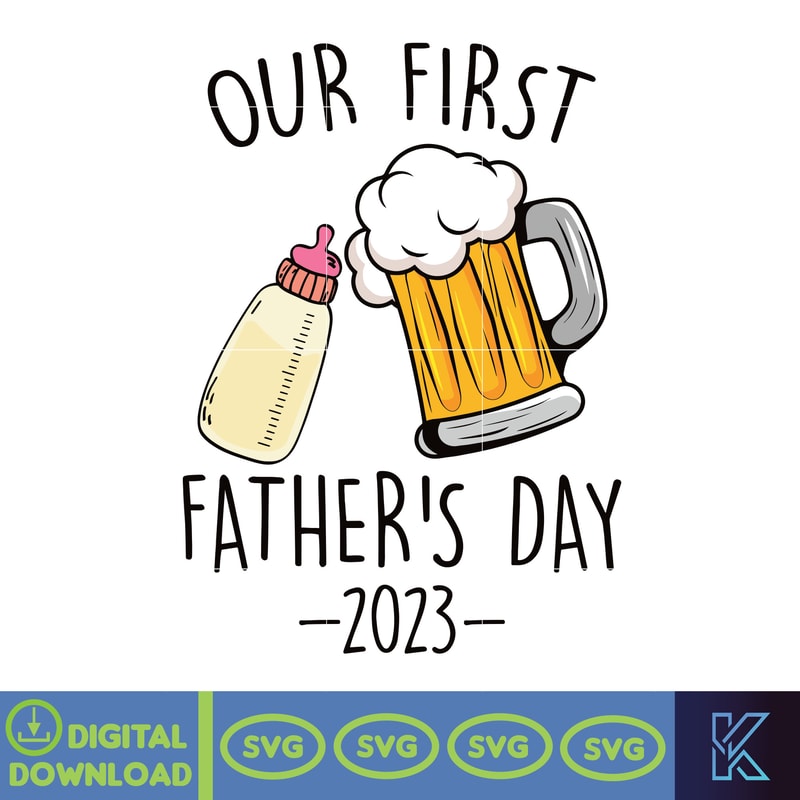 Personalized Our First Father's Day 2023 Png, 1St Father's Day Png, Dad Life Png, New Father 2023, First Dad Gift Png, Gift For Dad Png.jpg
