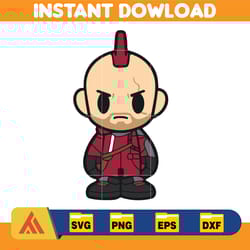 chibi guardians of the galaxy clipart set, svg cut files for cricut silhouette, guardians of the galaxy volume 3 svg, s